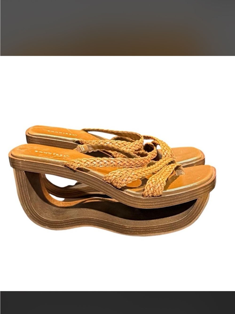 Bonnibel Braided Platform Flip Flops - Tan